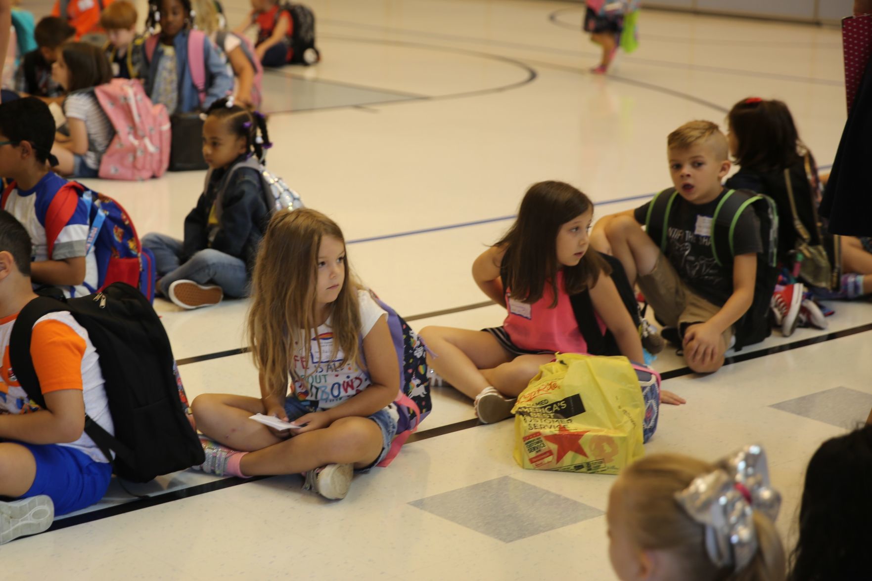 Egg Harbor Township students return for the first day of school Thursday, Sept. 5, 2019 at Slaybaugh Elementary School.
